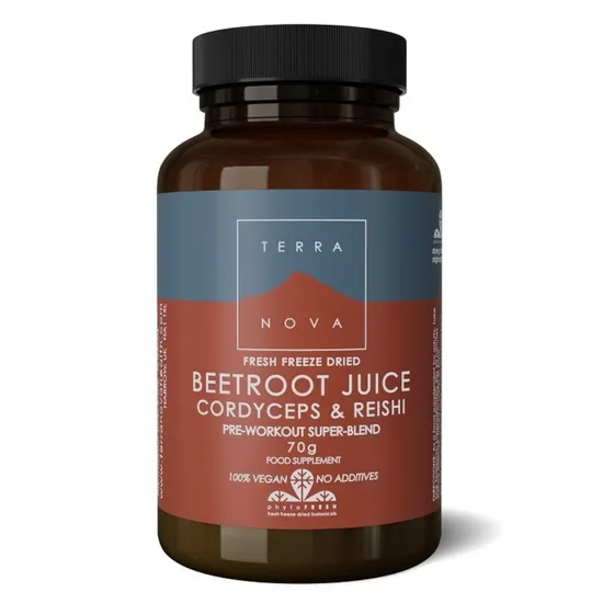 Terranova Beetroot Juice, Cordyceps & Reishi Powder