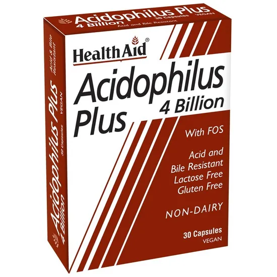 Health Aid Acidophilus Plus 4 Billion Vegicaps