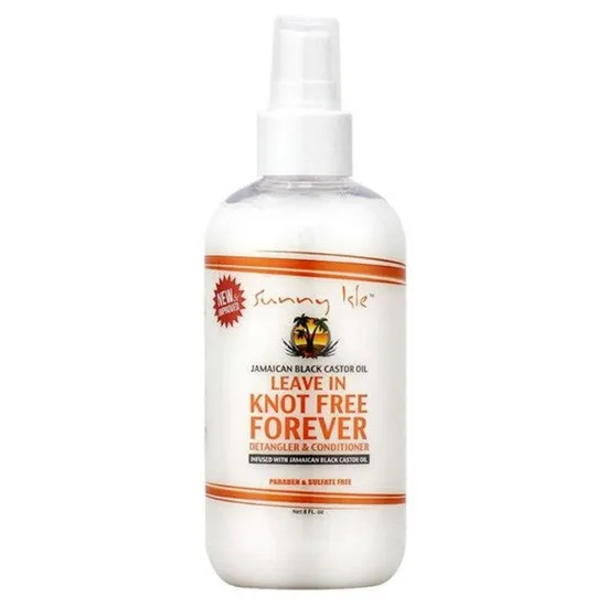 Sunny Isle Jamaican Black Castor Oil Knot Free Forever Natural Leave-In Detangler