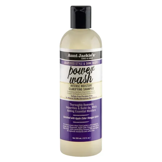 Aunt Jackie's Grapeseed Power Wash Intense Moisture Clarifying Shampoo
