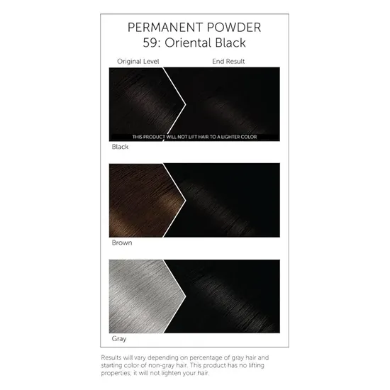 Bigen Powder Hair Color #59 Oriental Black - Image 4
