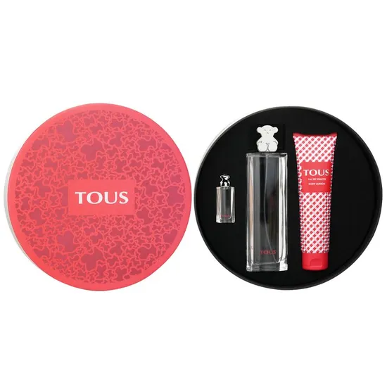 Tous Gift Set 90ml Eau De Toilette + 150ml Body Lotion + 4.5ml Eau De Toilette + Metal Tin