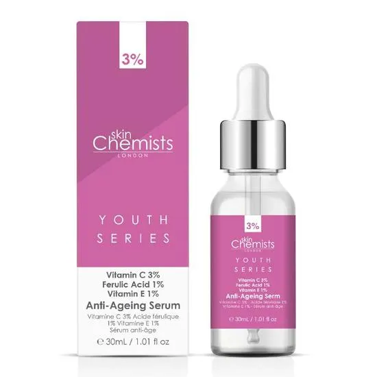 skinChemists Anti-Ageing Serum Vitamin C 3%, Ferulic Acid 1%, Vitamin E 1%