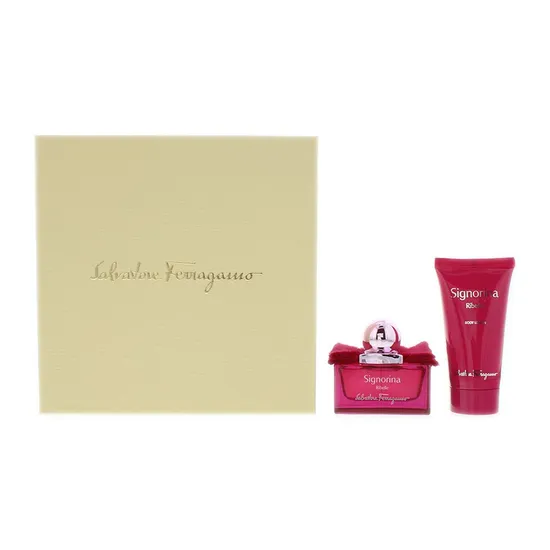 Salvatore Ferragamo Signorina Ribelle Gift Set 30ml Eau De Parfum + 50ml Body Lotion