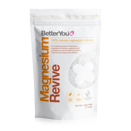 BetterYou Revive Bath Flakes, Blend of Pure Zechstein Magnesium Chloride with Restorative Essential Oils, Grapefruit and Eucalyptus to Sooth Tired and Aching Muscles, 750g - Image 4