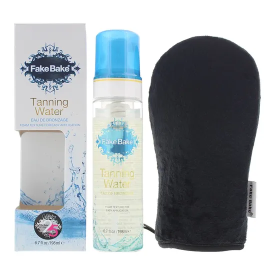 Fake Bake Tanning Water Gift Set With Application Mitt