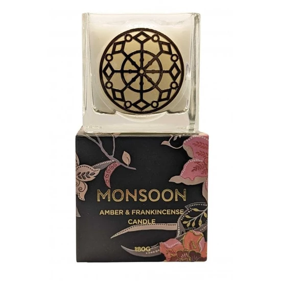 Monsoon Amber & Frankincense Scented Candle