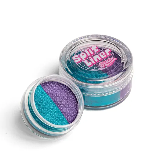 Glisten Cosmetics Midnight Teal Blue & Purple Shimmer Split Liner Eyeliner