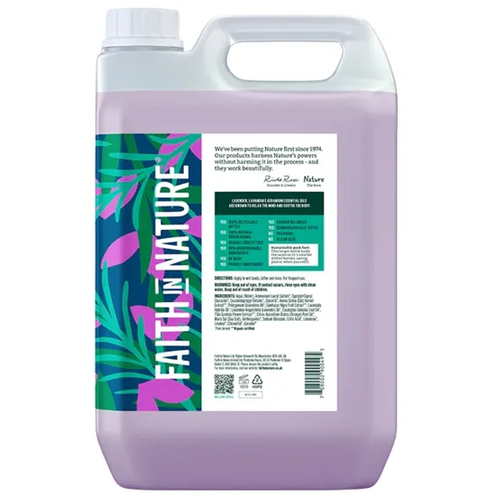 Faith In Nature Lavender & Geranium Hand Wash 5Ltr - Image 12