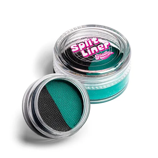 Glisten Cosmetics Lantern Dark Green & Black Split Liner Eyeliner