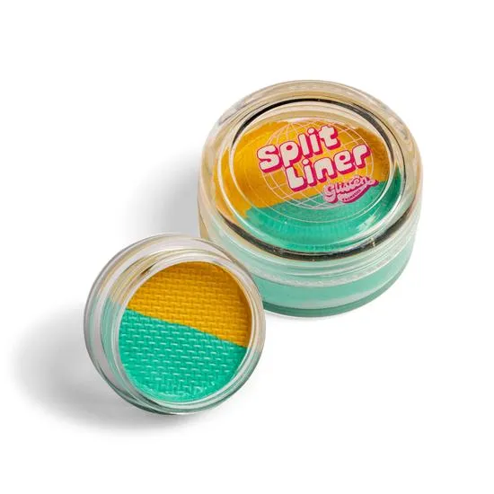 Glisten Cosmetics Beach Turquoise & Yellow Split Liner Eyeliner