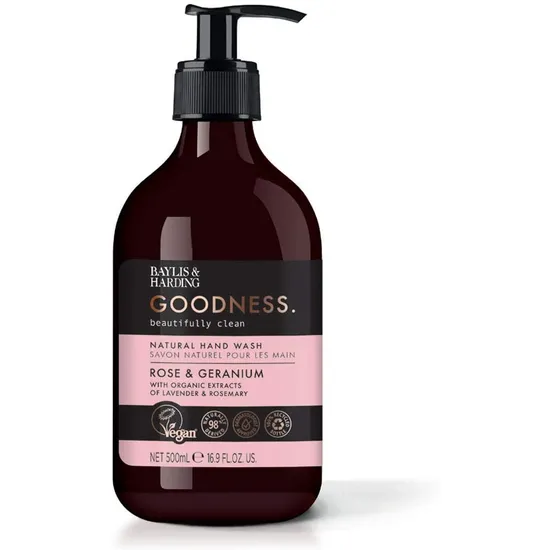 Baylis & Harding Goodness Rose & Geranium Natural Hand Wash