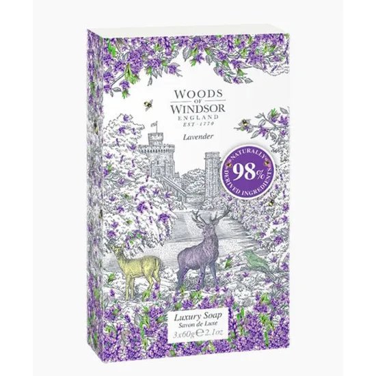 Woods Of Windsor Lavender Luxury Soap For Her 60G - Pack Of 3 - Image 8