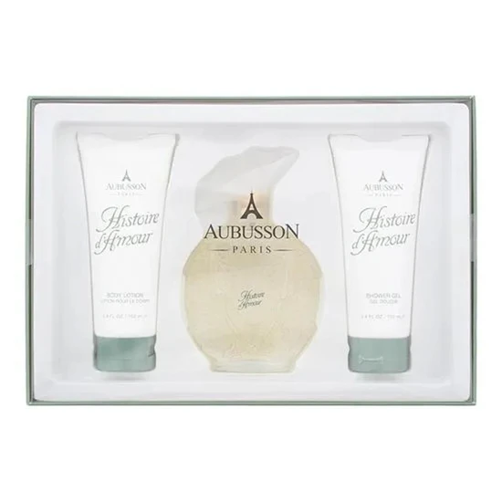 Parfums Aubusson Historie d'Amour Gift Set 100ml Eau De Parfum + 100ml Body Lotion + 100ml Shower Gel