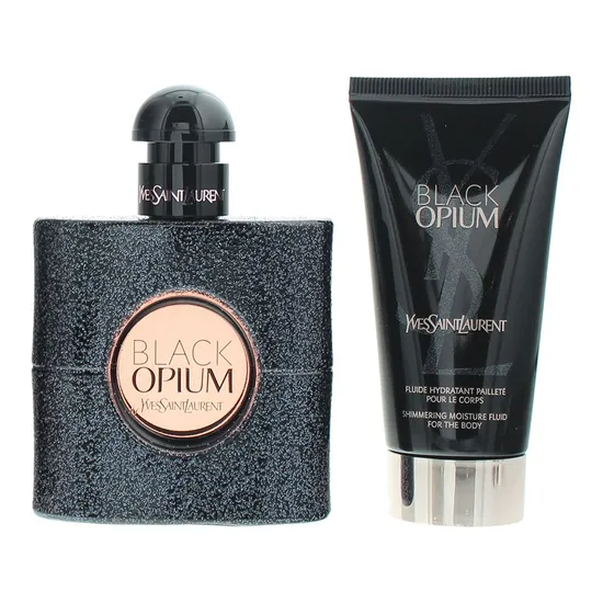 Yves Saint Laurent Black Opium Gift Set 50ml Eau De Parfum + 50ml Body Lotion