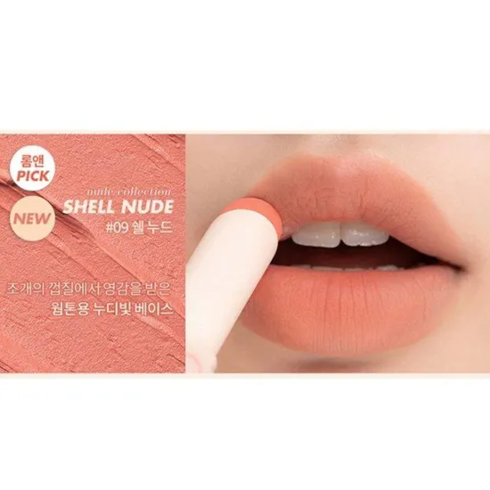 Shein Women's 09 Shell Nude Zero Matte Lipstick 3 G – Lightweight Velvet Finish, High Pigment Blurring Effect For Smooth Lips, Warm Beige Mlbb Tone, Ideal For Office And Daily Makeup, K-Beauty Style For - Image 3