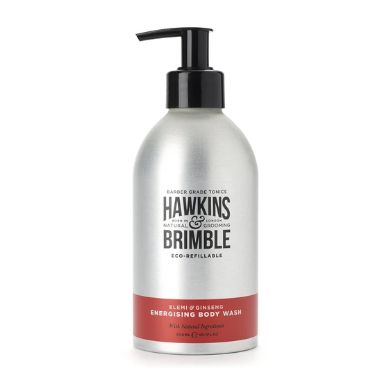 Hawkins & Brimble Ginseng Energising Eco-Refillable Body Wash (300ml) EXP: 03-27 - Image 3