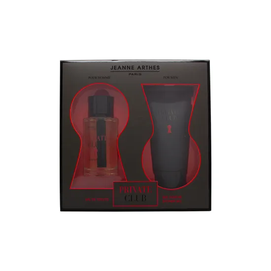 Jeanne Arthes Private Club Gift Set 100ml Eau De Toilette + 150ml Shower Gel