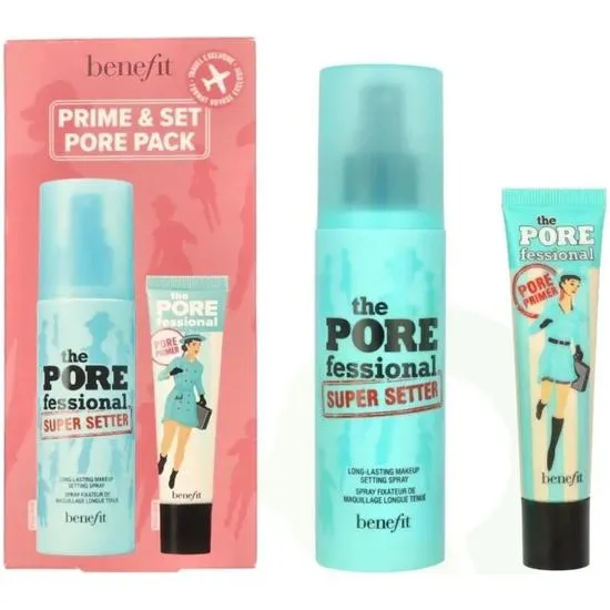 Benefit The Porefessional Primer Set 120ml Makeup Setting Spray + 22ml Pore Primer