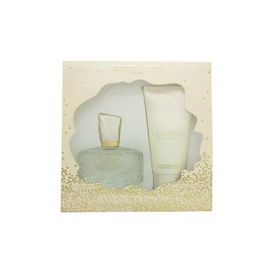 Jeanne Arthes Cassandra Roses Blanches Gift Set 100ml Eau De Parfum + 100ml Body Lotion