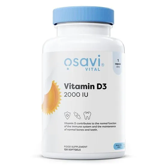 Osavi Vitamin D3, 2000Iu - 120 Softgels - Image 4