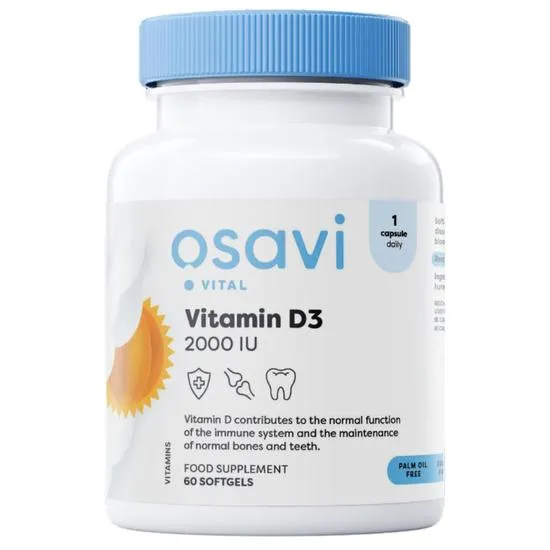 Osavi Vitamin D3 2000iu Softgels