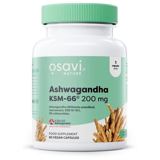 Osavi Ashwagandha KSM–66® 200 mg – 60 Vegan Capsules | Clinically Tested Stress Support | High–Potency Root Extract for Resilience | Mental Balance & Overall Wellbeing | Vegan & Clean Label - Image 4