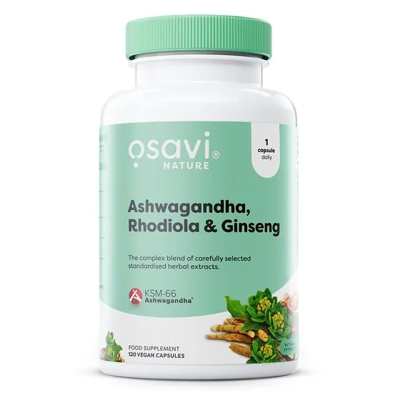 Osavi Ashwagandha + Rhodiola & Ginseng Capsules