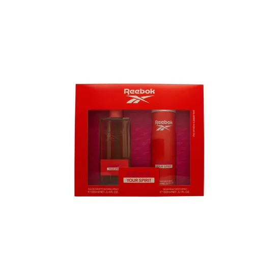 Reebok Move Your Spirit Women Gift Set 100ml Eau De Toilette + 150ml Body Spray