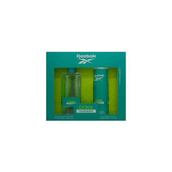 Reebok Cool Your Body Women Gift Set 100ml Eau De Toilette + 150ml Body Spray