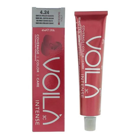 Intercosmo Voilã Intercosmo Voila Intense 4.24 Dark Irdi Copper Brown Hair Colour 60Ml - Image 4