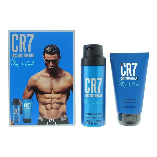 Cristiano Ronaldo CR7 Play It Cool Gift Set 150ml Shower Gel + 150ml Body Spray