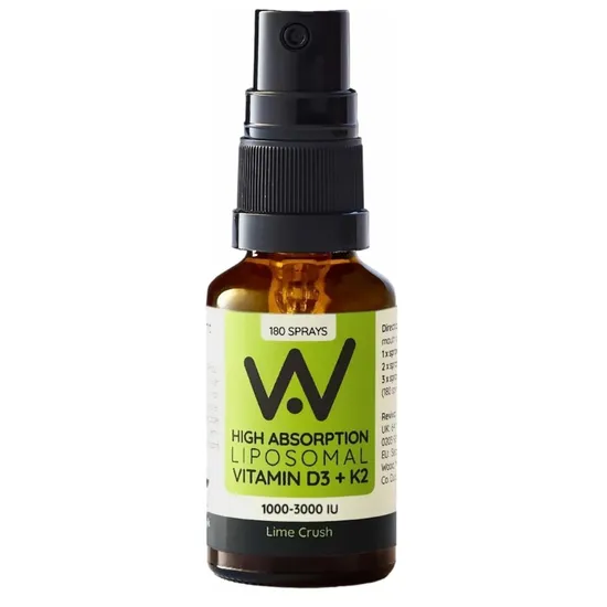 Well Actually Vitamin D3 2000iu + K2 100mcg Lime Spray