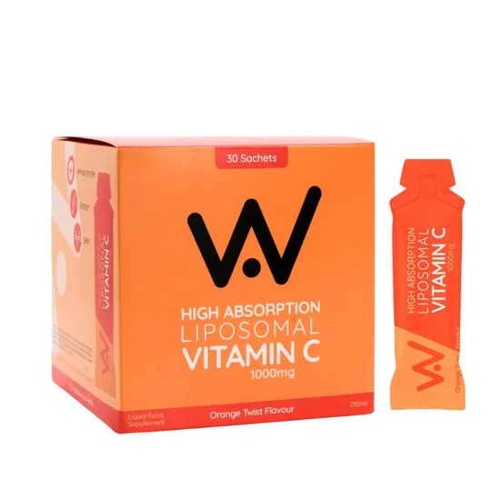 Well Actually Vitamin C 1000mg Liposomal Liquid 30 Sachet Pack Orange - 2 Pack - Image 6