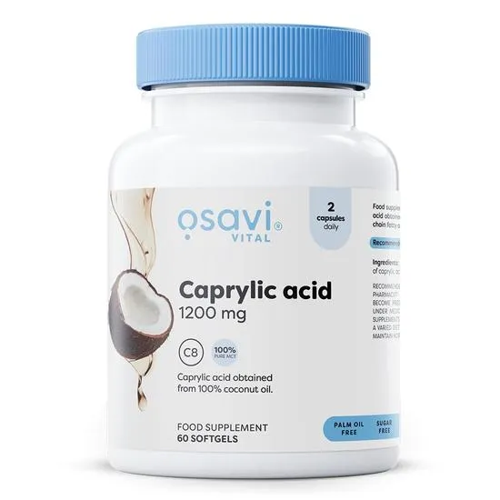 Osavi Caprylic Acid, 1200Mg - 60 Softgels - Image 3