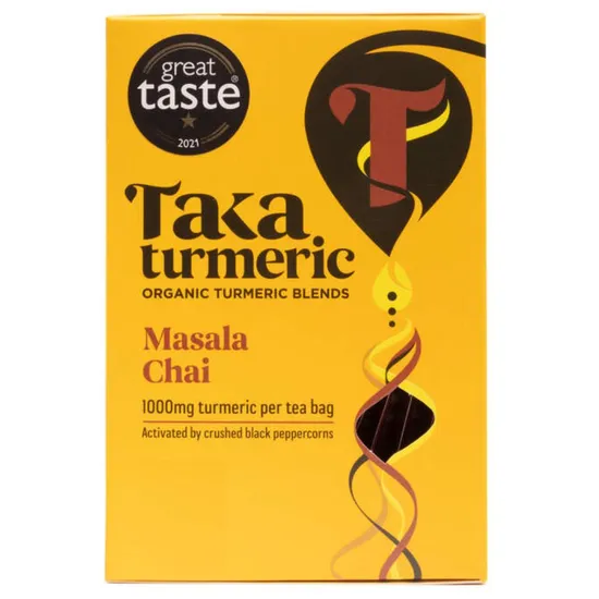 Taka Turmeric Organic Masala Chai 15 tea bags - Image 4