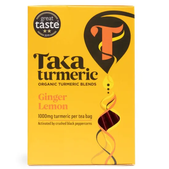 Taka Turmeric Golden Ginger & Lemon Tea - 15 Sachets - Image 5