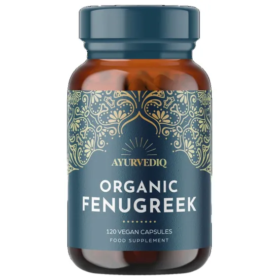 Ayurvediq Organic Fanugreek 120 Vegan Capsules - Image 5