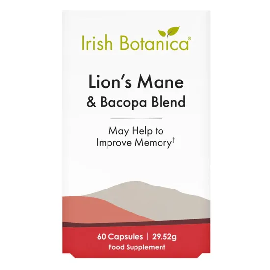 Irish Botanica Lion's Mane & Bacopa Blend Capsules