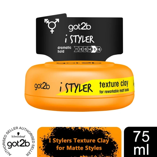 Got2b Women's Orange Istylers Texture Hair 'Clay' 6X75ml In - Image 5