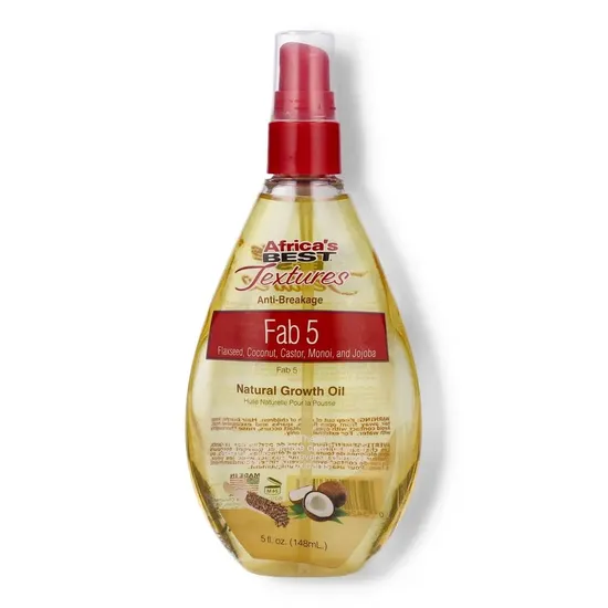 Africa's Best Textures Fab 5 Natural Growth Oil