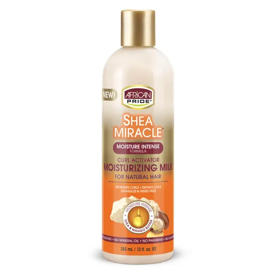 African Pride Shea Miracle Moisture Intense Curl Activator Moisturiser Milk