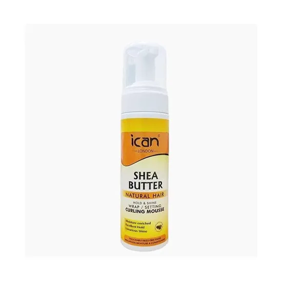 Ican London Shea Butter Hold & Shine Curling Mousse