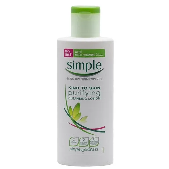 Simple Kind To Skin Purifying Cleansing Lotion For Sensitive 200Ml, 3 Pack - Image 6