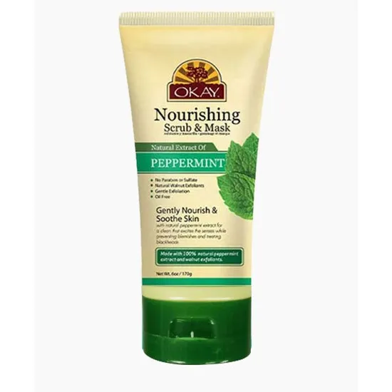 Okay Pure Naturals Nourishing Peppermint Scrub & Mask