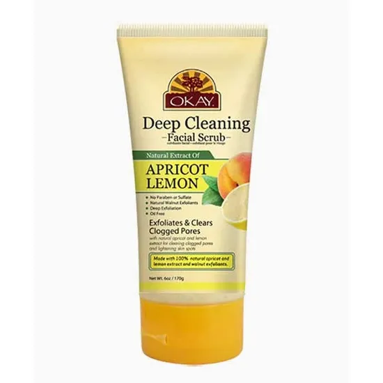 Okay Pure Naturals Deep Cleaning Apricot & Lemon Facial Scrub