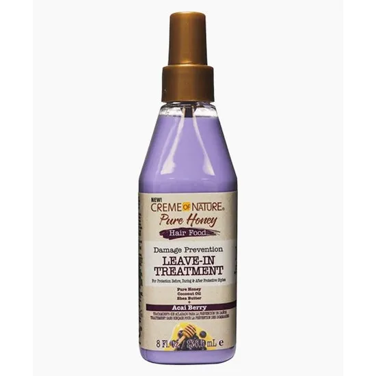 Creme Of Nature Pure Honey Hair Food Acai Berry Leave-In Treatment