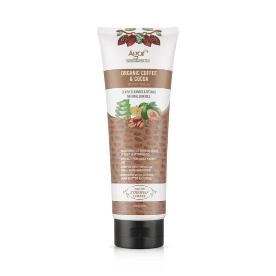 Agor Organic Coffee & Cocoa Body Wash