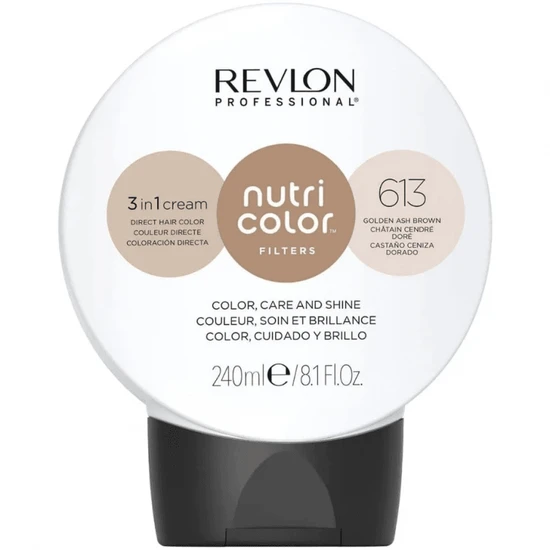 Revlon Nutri Colour 3 In 1 Cream 613 Golden Ash Brown 240Ml