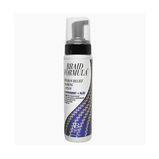Ebin New York Braid Formula Tension Relief Foaming Lotion Peppermint & Aloe